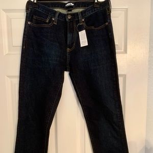 Lands’ End Men’s Slim Fit Comfort First Jeans Dark Wash 28x29